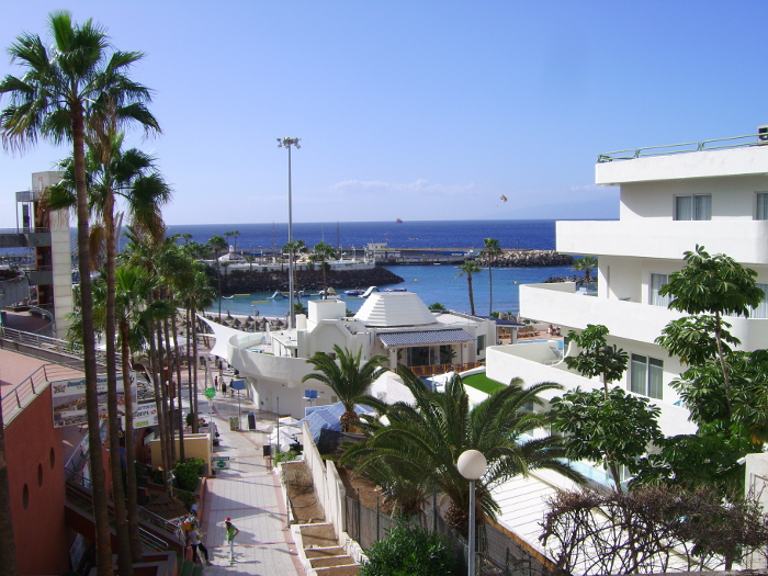 Sea side resort Costa Adeje at the Atlantic coast in the south of Tenerife