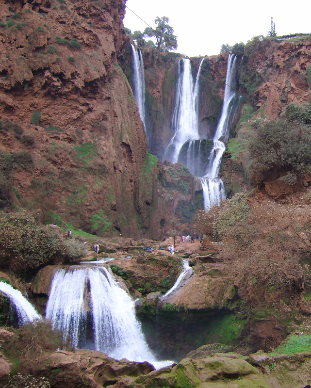 Ouzod Wasserfall im Hohen Atlas Gebirge