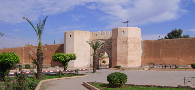 Marakech City Wall from 12th century in Morocco