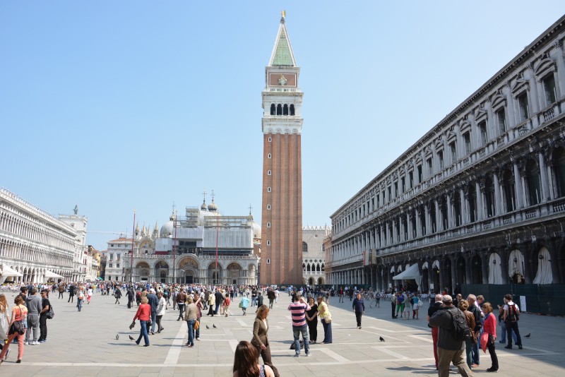 Venice Marcus Square with the bell tower Campanile