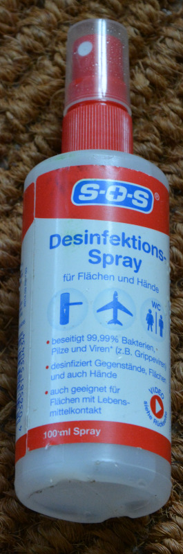 Desinfektions-Spray für Reisende