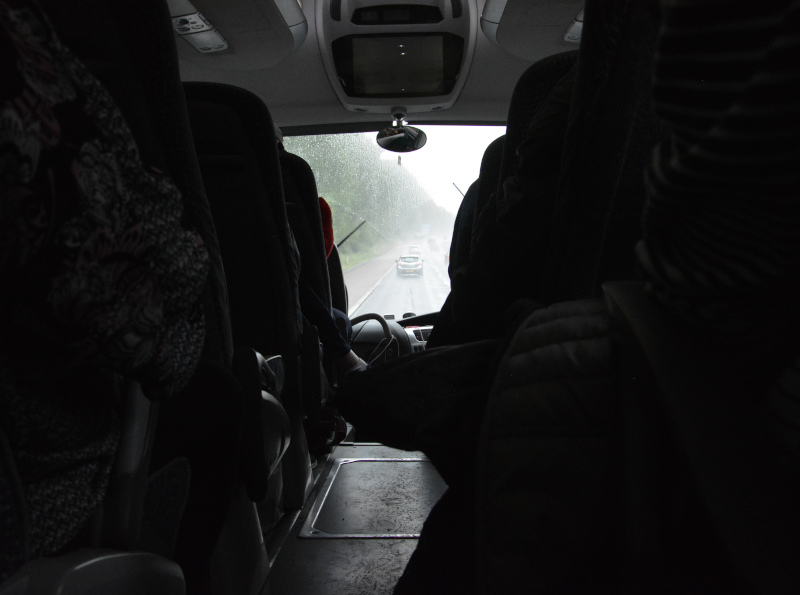 long distance bus - coach travel through Europe