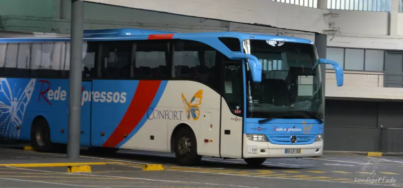 Long distance bus in Portugal