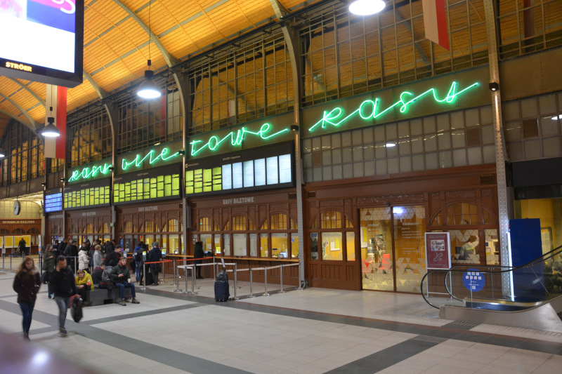 Wroclaw  Main railway station - counter hall