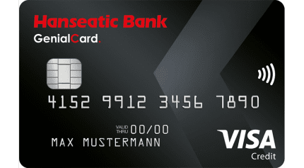 Hanseatic Genial VISA weltweit kostenlose Kreditkarte für Fremdwährungen ohne Gebühren auf Reisen