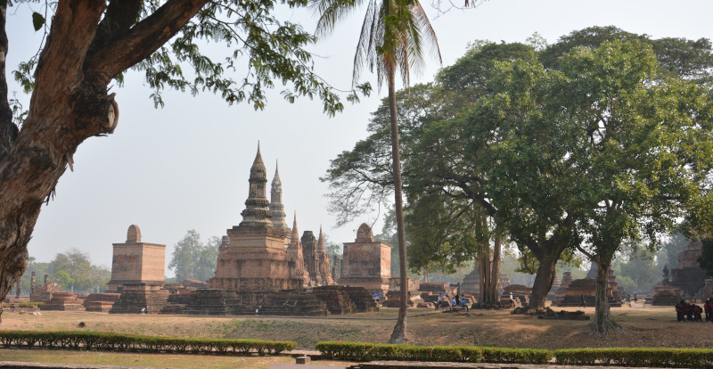 Old Sukothai - first Kingdom of Thailand: Kings place  Wat Mahathat