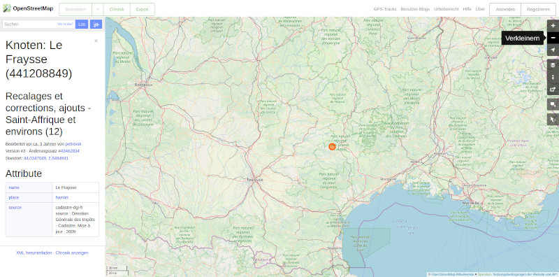 Openstreetmap - Kartenansicht auf PC