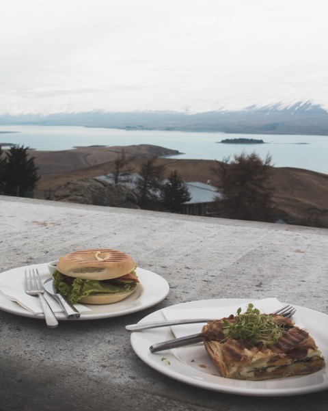 Regionen Neuseelands  Südinsel - Astrocafè am Lake Tekapo