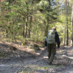 Oberllausitz mountain trail with Abisko hiking backpack