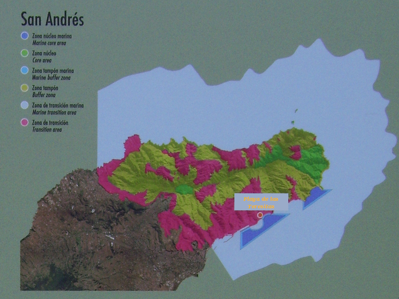 Zonenübersicht Biosphärenreservat Anaga bei San Andrés im Nordosten Teneriffas