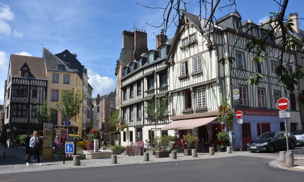 Rouen, Normandy: Half timbered houses