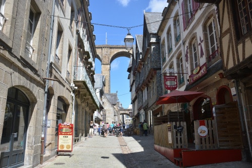 Gasse in Morlaix - Frankreich, Bretagne