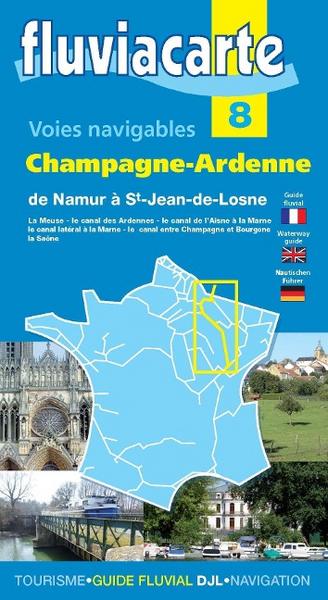 Hausboot Frankreich Karte: Wasserstraßen karte für Hausboote in Frankreich - Champagne - Ardenne