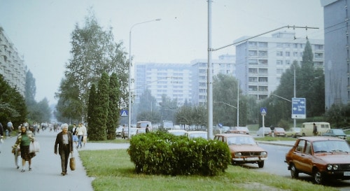 Southeast - Europe tour summer 89:Prefabricated building district in Brasov, Romania