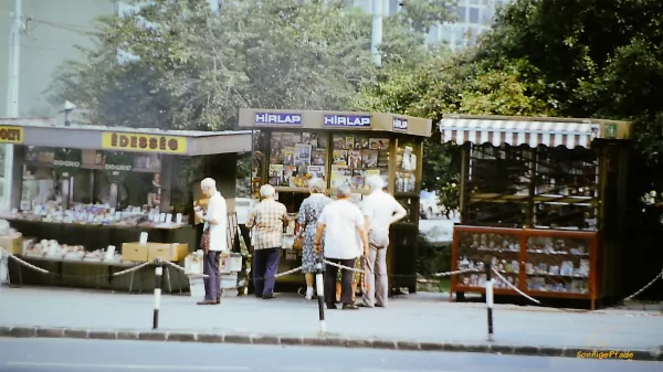 Summer 1989 - Budapest newspaperkiosk