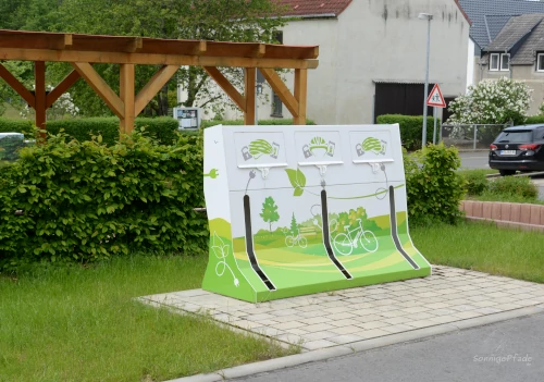 Strom - Tankstelle für Elektro-Fahrräder in Hohburg