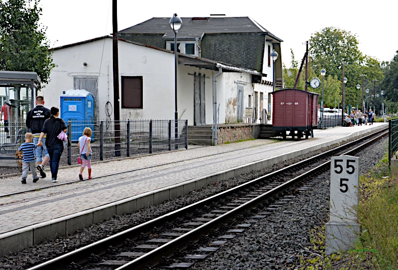 Ruegen Island: Narrow gauge train station Baltic sea spa Baabe
