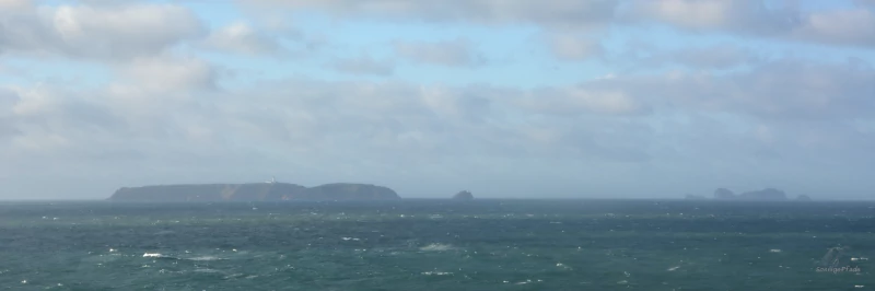Blick zur Inselgruppe der Berlengas vor der Portugiesischen Atlantik - Küste