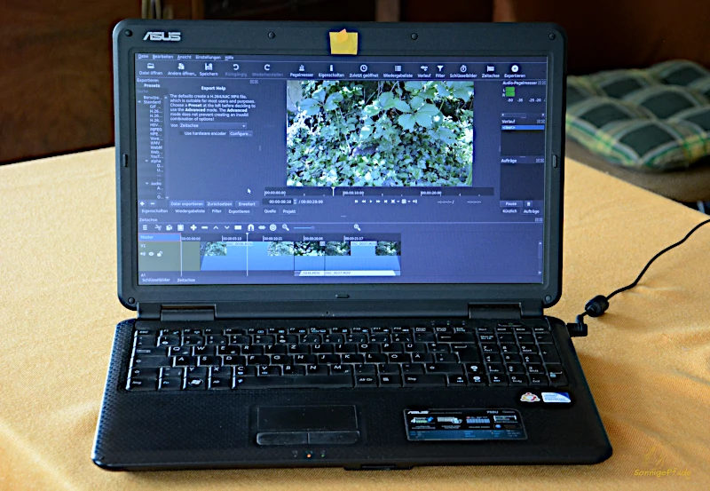 Digitaler Nomade: Videoschnitt auf 15 Zoll Reise Laptop