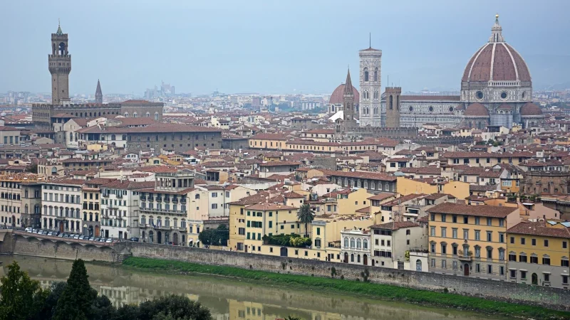 Cultural world heritage city Florence in Tuscany / Italy