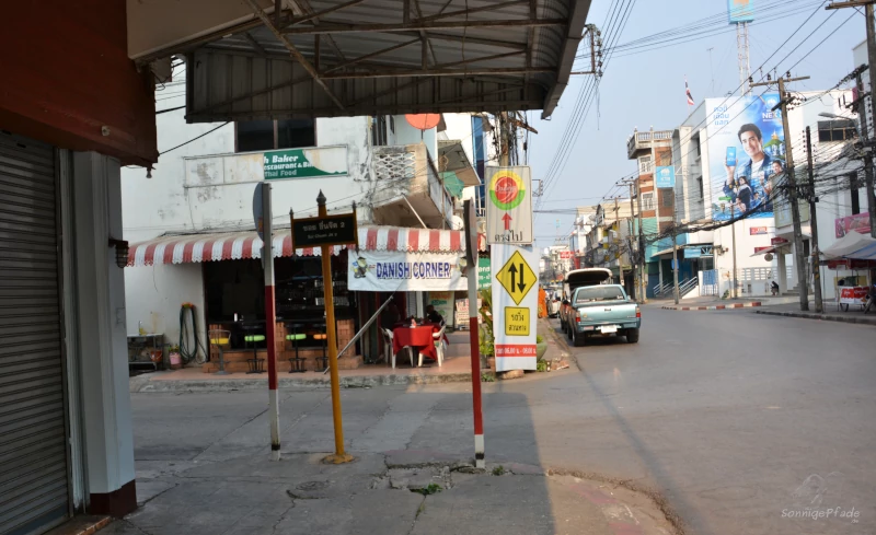 Danish corner in Nong Khai, Thailand