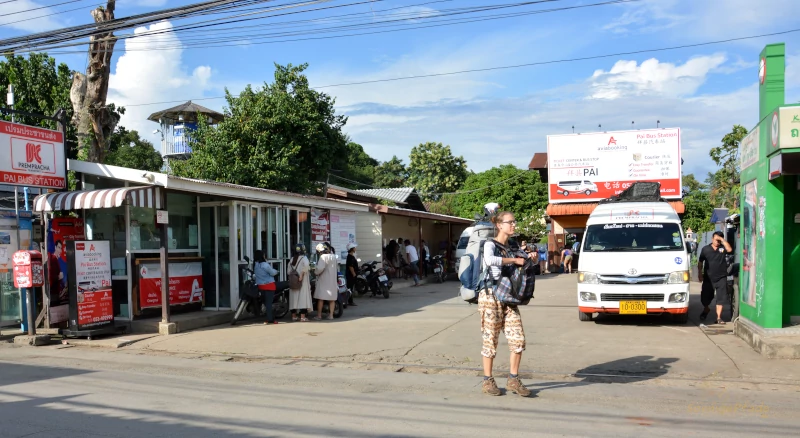 Norden von Thailand entdecken: Pai Busstation