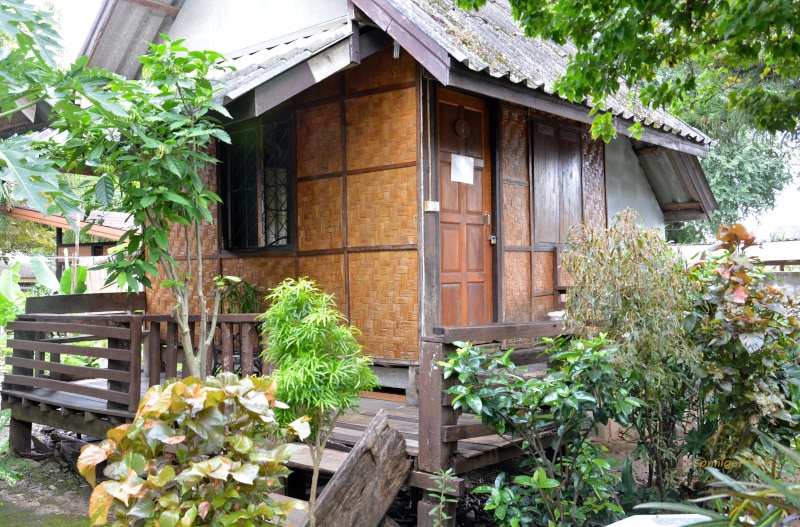 Bambus - Hütte als budget Unterkunft in Pai