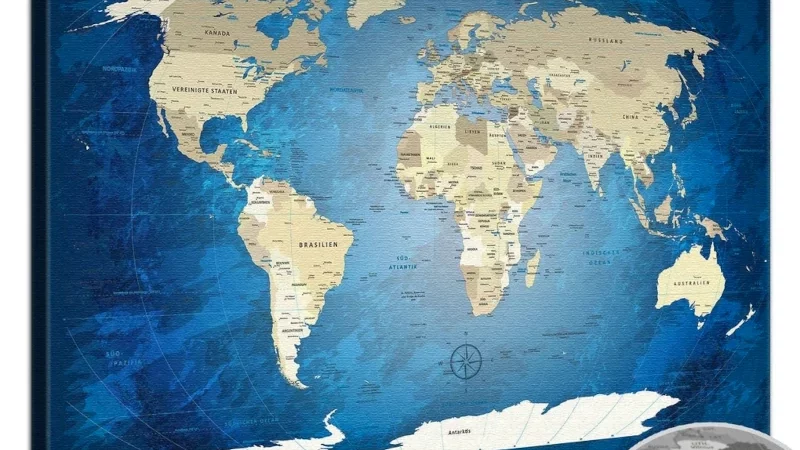 Die Weltkarten – Pinnwand zu Reiseplanung und Reiserückblick