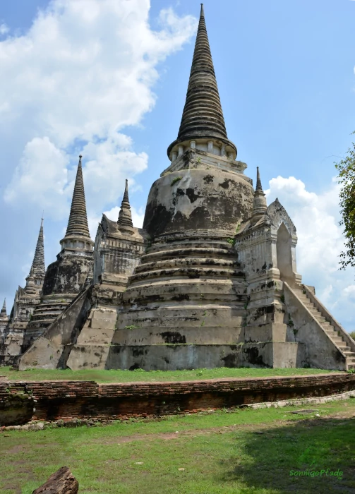 Wat Phra Sri Sanphet in the Ayutthaya historical park of Siam Empire