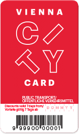 Vienna City Card for reduced admission to museums and sights in Vienna and free local public transport
