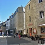France, Roscoff - alley in the old town