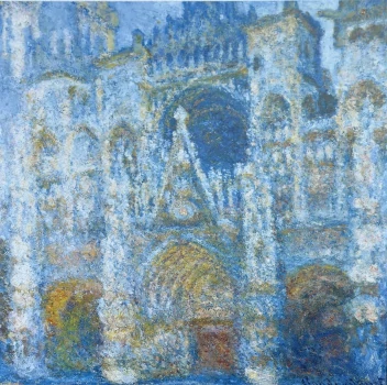 Claude Monets Kathedrale von Rouen repro