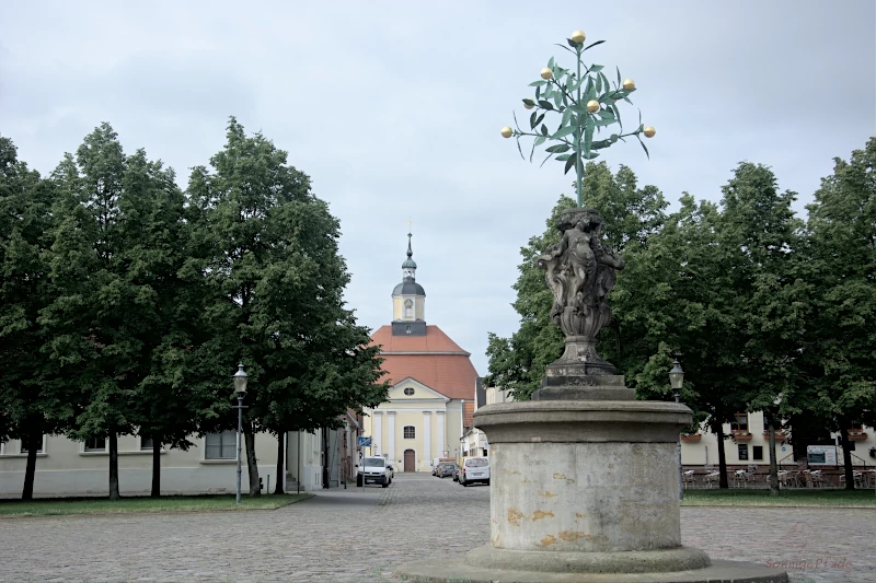 Visual axis to the baroque church
