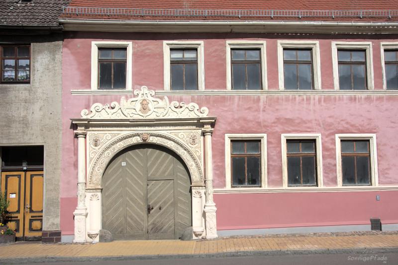 Renaissance Gate at a merchants house in Bad Schmiedeberg