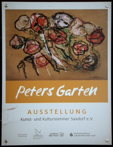 Ausstellung "Peters Garten" im Pfarrhaus Saxdorf