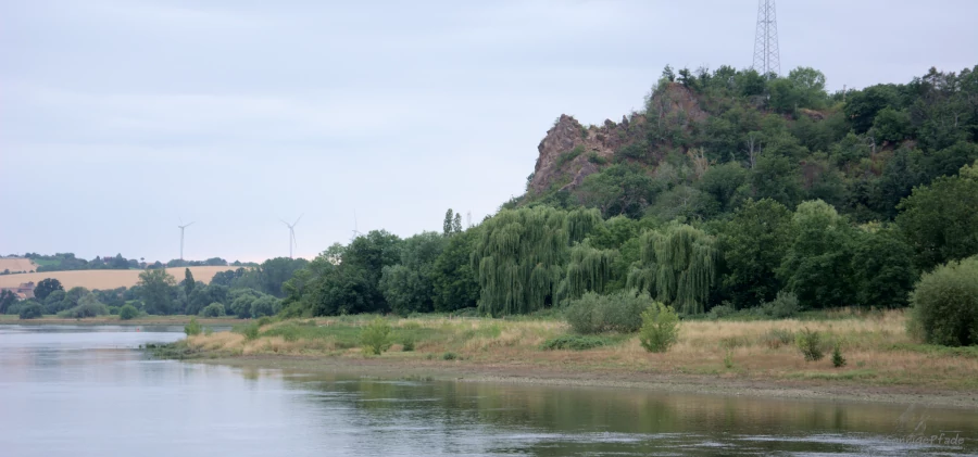 Rough ford Göhrisch at the Elbe river