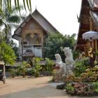 Temple yard in Chiang Mai - northern Thailand