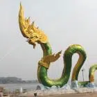 Dragon at the Mekong promenade in Nong Khai, Thailand