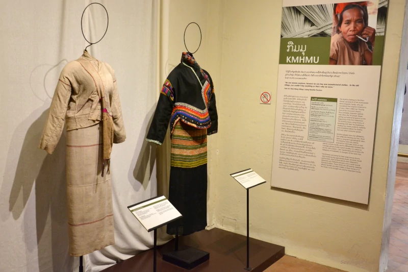 Museum Traditional Arts and Ethnology Centre in Luang Prabang: Clothing of the  Kmhmu tribes