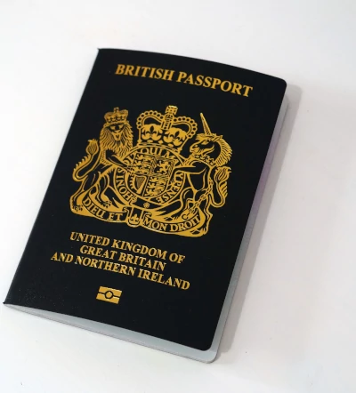 British Passport Frontpage by Ethan Wilkinson