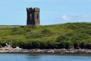 Traces of ancient times: Tower ruin at Dingle peninsula
