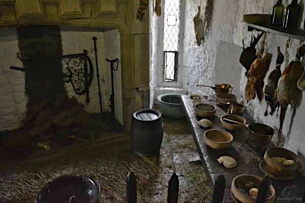 The kitchen of Bunratty castle