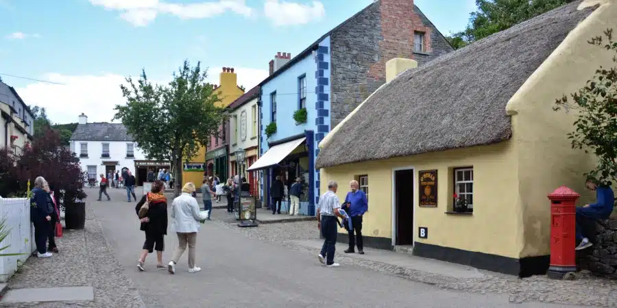 Irish small town in the 19th century - main street in Bunratty folk park