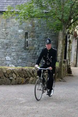 Garda on the road - the Irish police by bicycle in the folkpark