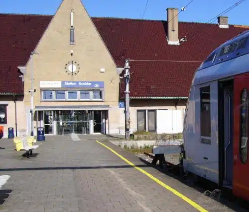 Knokke station - terminus of belgian IC trains