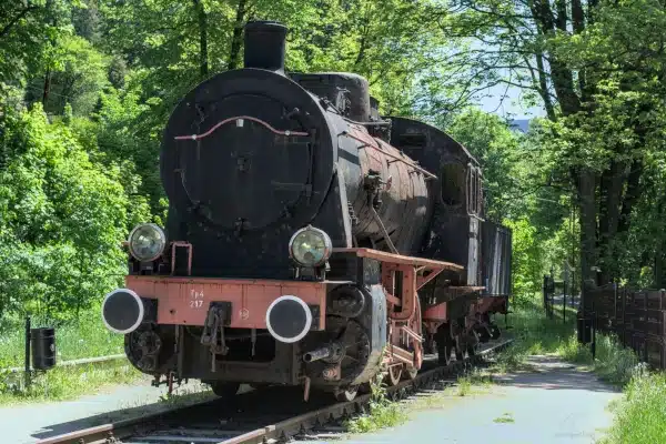 Steam locomotive PKP TP4 at Swieradów Zdrój Station