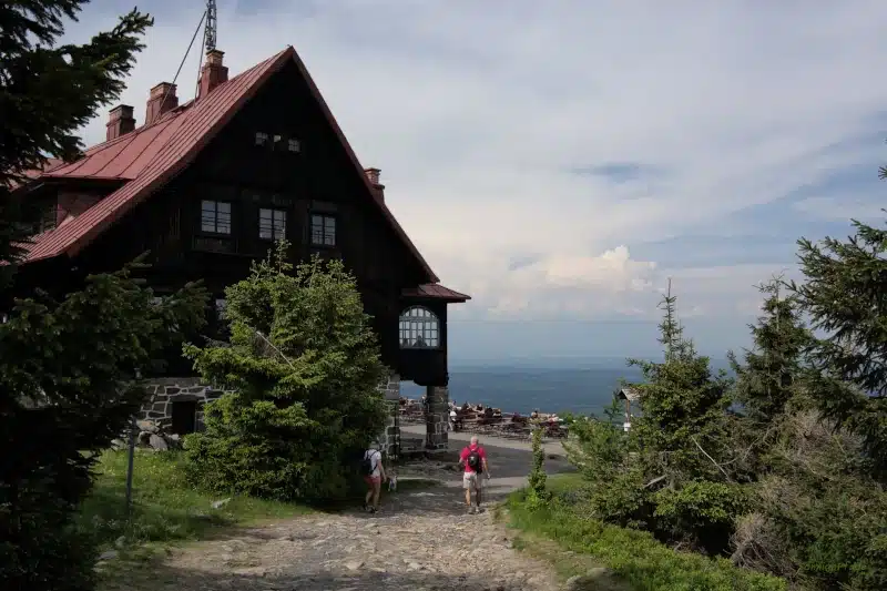 The Hay stack hut at the  Stog Izerski in the Polish part of Jizerski Mountains