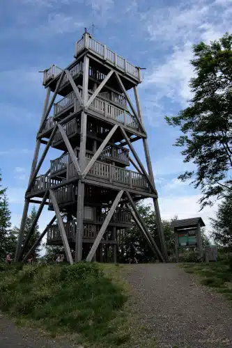 Lookout tower at the Czarniawa Kopa in the Iser mountains