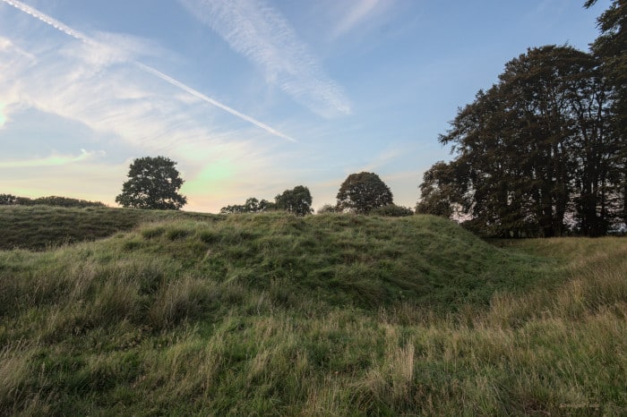 Der Burgwall von Magelund Voldsted auf der dänischen Insel Fünen