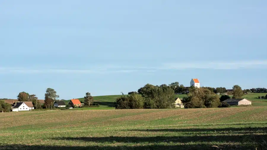 Landschaft auf der Halbinsel Hindsholm nördlich von Kerteminde (Dänemark)